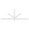 Ekena Millwork Redmond Architectural Grade PVC Gable Bracket, 108"W x 40 1/2"H x 2"D x 4"F, 9/12 Pitch GBP108X41X0204RED00 - alternate 4